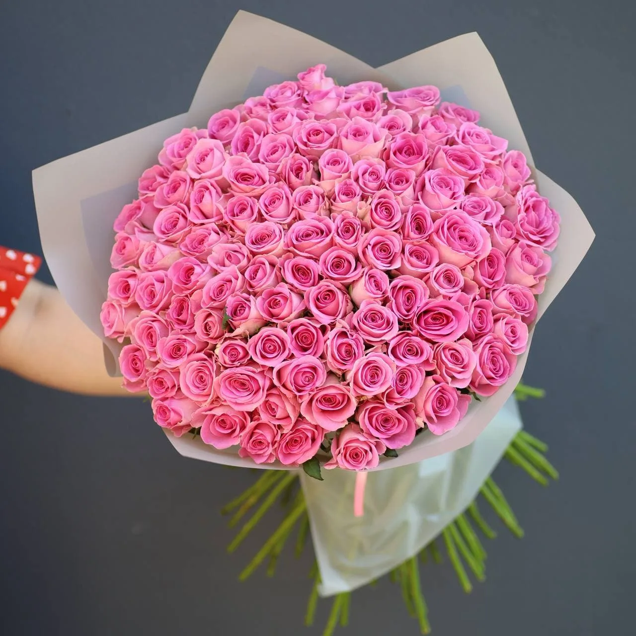 101 Pembe Gül Buketi
