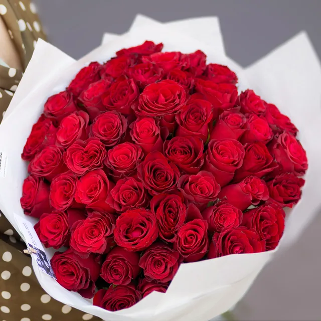51 Kırmızı Gül Buketi – 80 cm