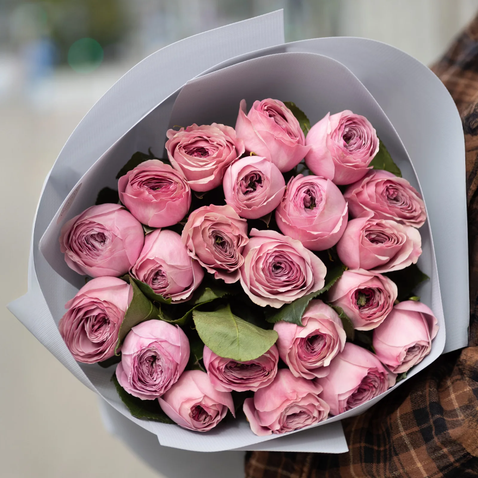 21 Pembe Gül Buketi – Pione Kiss