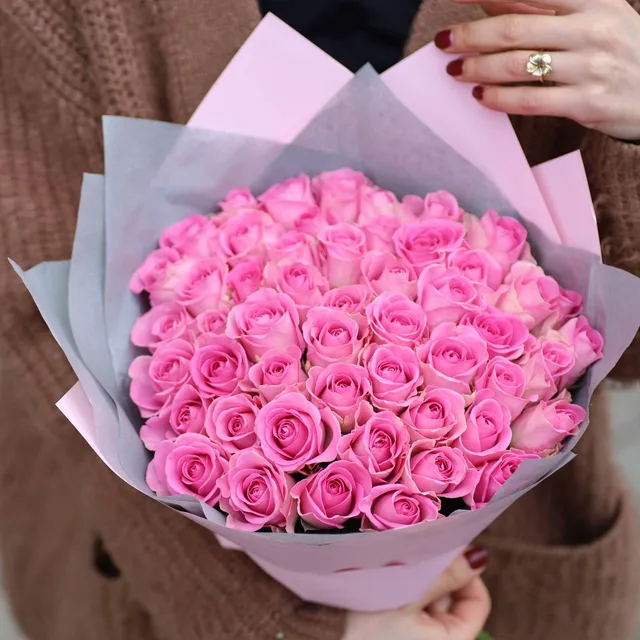 51 Pembe Gül Buketi