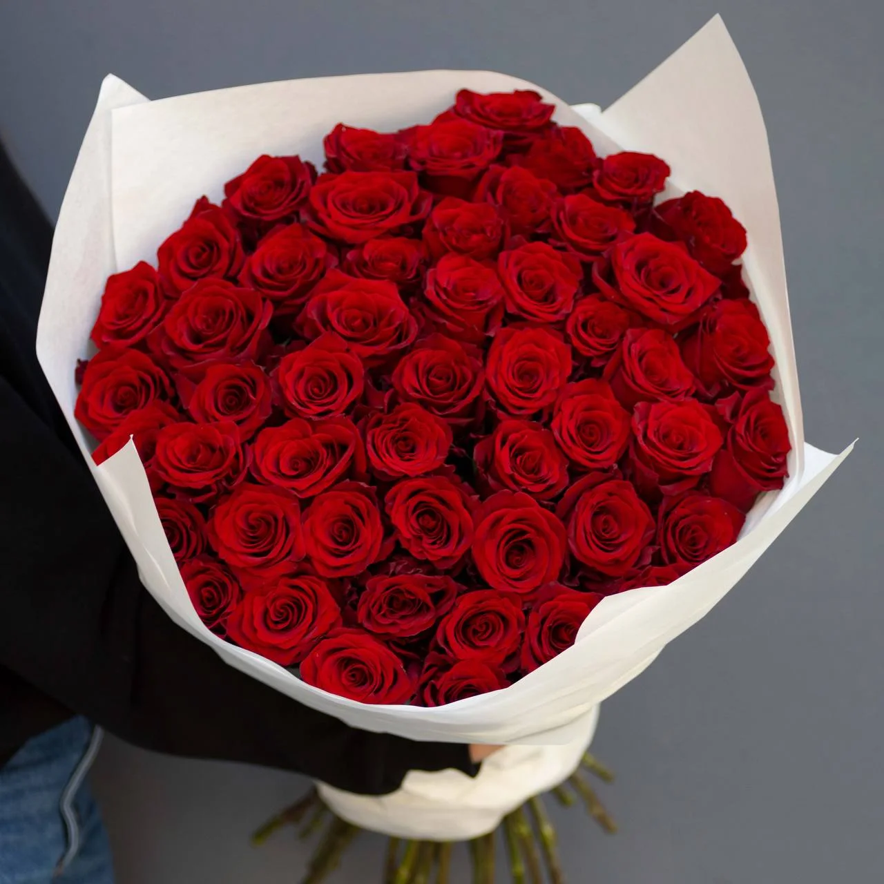 25 Gül Buketi – 70 cm
