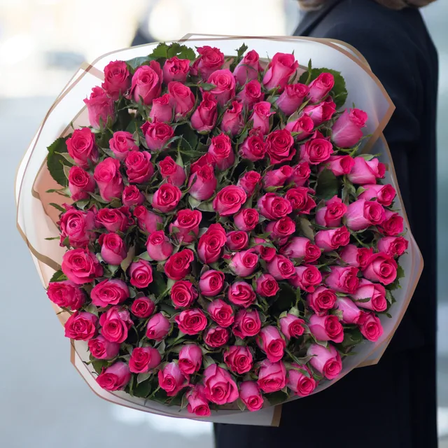 101 Kızıl Gül Buketi – 70 cm