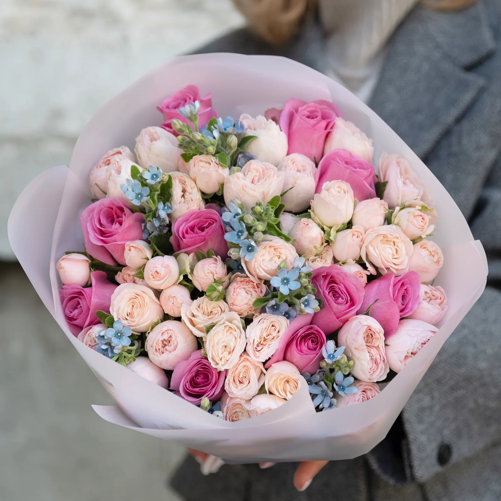 Yumuşak Pembe Buket – Tasarım II