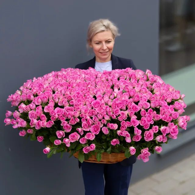 501 Pembe Gül Sepeti